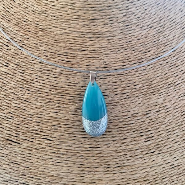 Pendentif turquoise argent